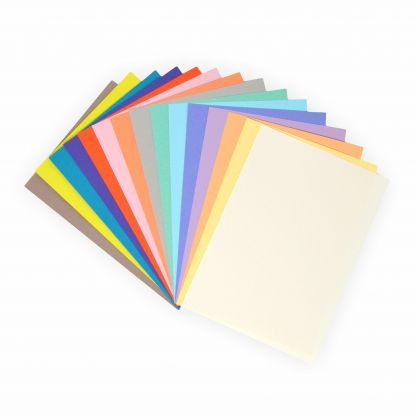 Tonpapier und Fotokarton Block TREND, DIN A6  60 Blatt, in 15 Farben sortiert 60 Blatt, in 15 Farben sortiert
