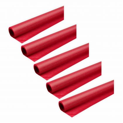 Transparentpapier 40g/m 5 Rollen rot 70x100cm Drachenpapier