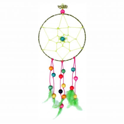 Traumfänger Bastel-Set für Kinder Dreamcatcher grün 