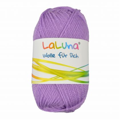Uni Wolle flieder 100 % Polyacryl Wolle 50g - 135m, Garn zum Stricken & Hkeln, Marke: LaLuna