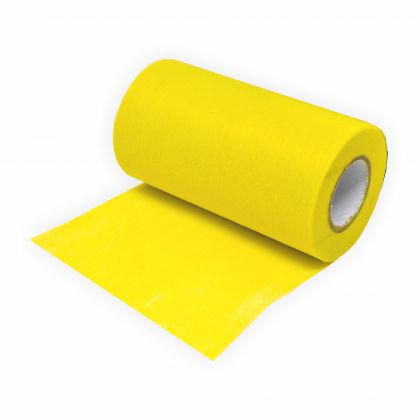 Vliesband -Tll- Tischband - einfarbig 100 mm gelb 10 Meter Dekoband Geschenkband Schleifenband Tischlufer