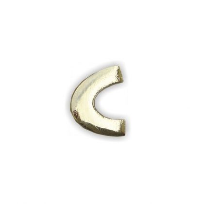 Wachsbuchstaben C gold 12 mm