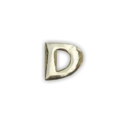 Wachsbuchstaben D gold 12 mm