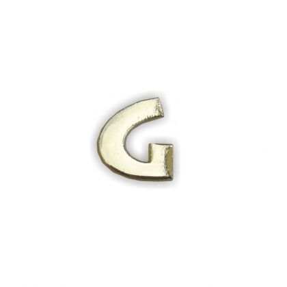 Wachsbuchstaben G gold 12 mm