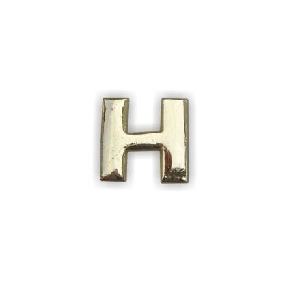Wachsbuchstaben H gold 12 mm