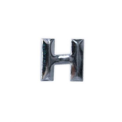 Wachsbuchstaben H silber 12 mm