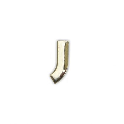 Wachsbuchstaben J gold 12 mm