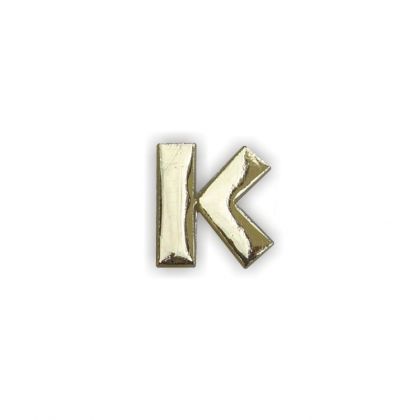 Wachsbuchstaben K gold 12 mm