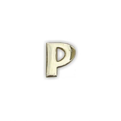 Wachsbuchstaben P gold 12 mm