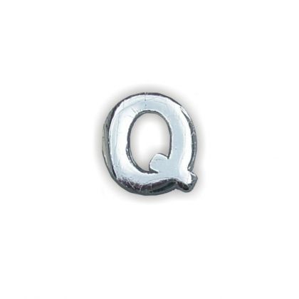 Wachsbuchstabe Q silber 8 mm