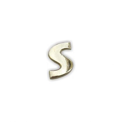 Wachsbuchstaben S gold 12 mm