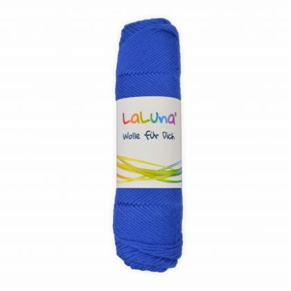 Wolle uni Serie -Florida- blau 100 % Baumwolle 50g, Hkelgarn Schulgarn Topflappengarn Marke: LaLuna