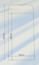 Creleo - Flachbeutel aus PP 38, 100 Stck fr DIN Lang 125x225mm mit Klappe zum zu kleben